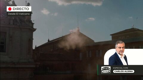 Así ha contado Carlos Alsina el momento de la fumata blanca en Roma